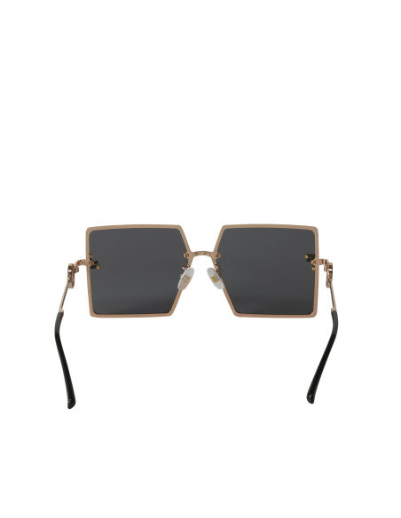 Fendi FE40078U Square Shape Negro Dorado