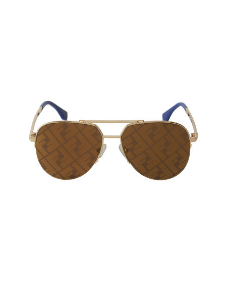 Fendi FF0036 001 New Aviator Shape Dorado Espejo