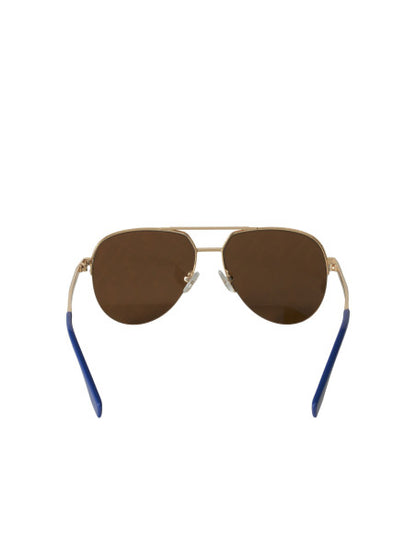 Fendi FF0036 001 New Aviator Shape Dorado Espejo