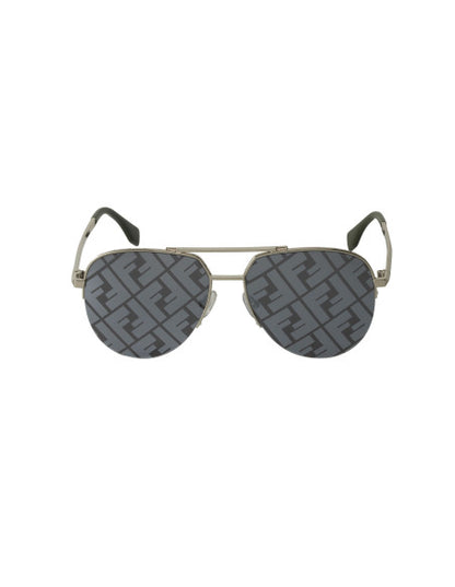 Fendi FF0036 003 New Aviator Shape Plata Espejo