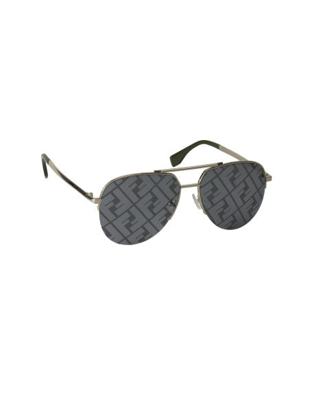 Fendi FF0036 003 New Aviator Shape Plata Espejo