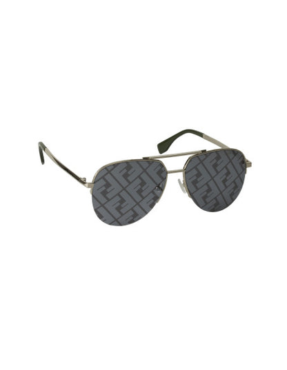 Fendi FF0036 003 New Aviator Shape Plata Espejo