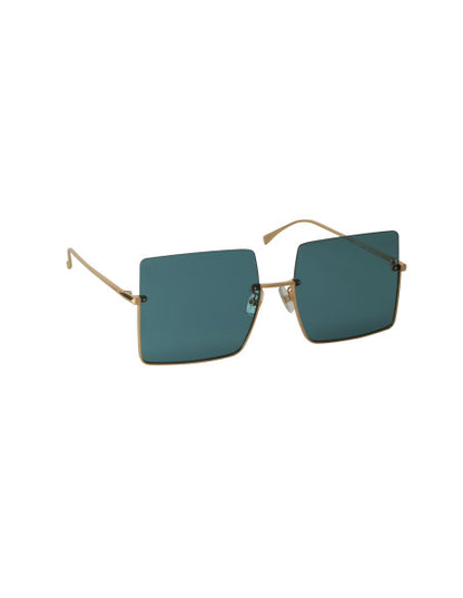 Fendi FF0401/S 000 Square Shape Gold Green