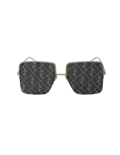 Fendi FF0422 00DE Square Shape Plata Espejo Gris