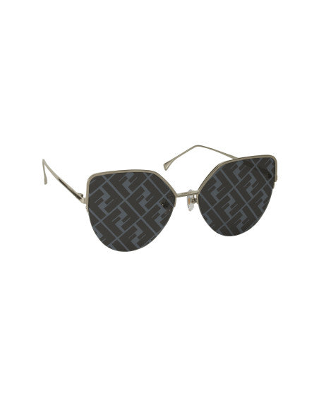 Fendi FF0423 DDB/A Eye Cat Shape Gris Espejo Plata