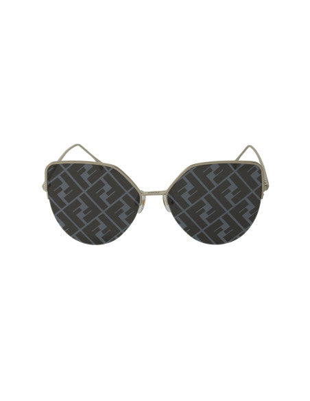 Fendi FF0423 DDB/A Eye Cat Shape Gris Espejo Plata