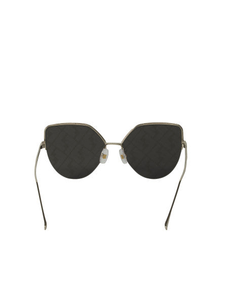 Fendi FF0423 DDB/A Eye Cat Shape Gris Espejo Plata