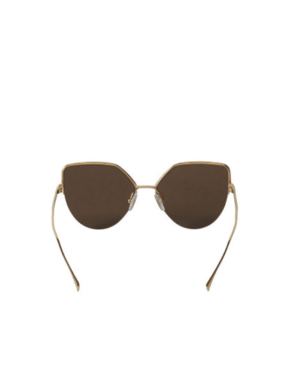 Fendi FF0423 J5G/F Eye Cat Shape Cafe Espejo Dorado