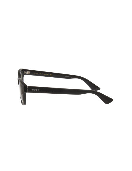 Gucci Gg0006O 001 Oftalmico Square Shape Negro Brillante