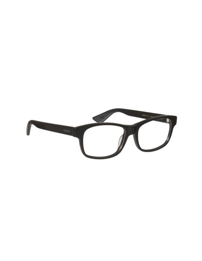 Gucci Gg0006O 001 Oftalmico Square Shape Negro Brillante