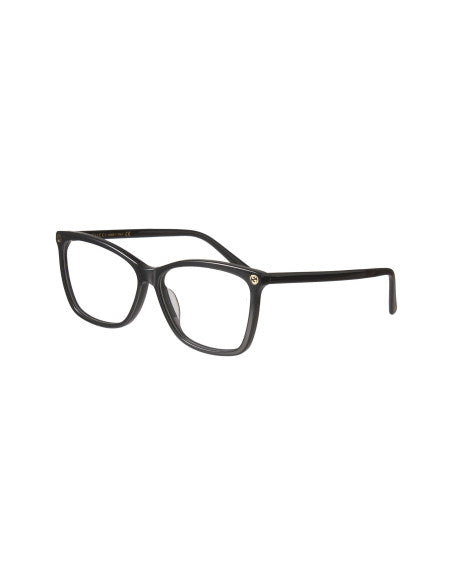 Gucci Gg0025o 001 Oftalmico Square Negro Dorado