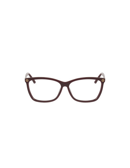 Gucci Gg0025o 007 Oftalmico Square Vino Dorado Original