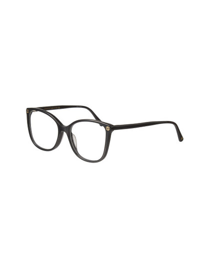 Gucci Gg0026O 001 Square Oftalmico Negro Dorado
