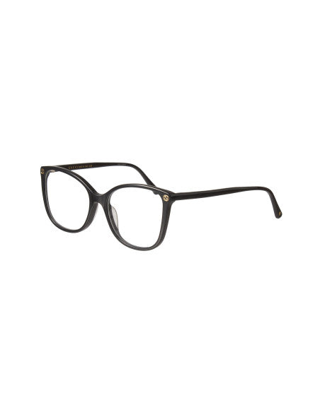 Gucci Gg0026O 001 Square Oftalmico Negro Dorado