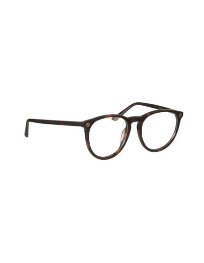 Gucci Gg0027O 002 Oftálmico Round Acetato Carey Dorado