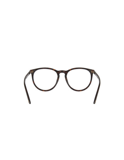 Gucci Gg0027O 002 Oftálmico Round Acetato Carey Dorado