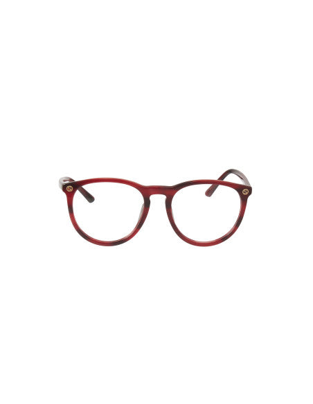 Gucci Gg0027O 004 Oftalmico Round Acetato Vino Claro