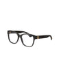 Gucci Gg0038o 001 Oftalmico Square Negro Dorado