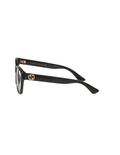 Gucci Gg0038o 001 Oftalmico Square Negro Dorado