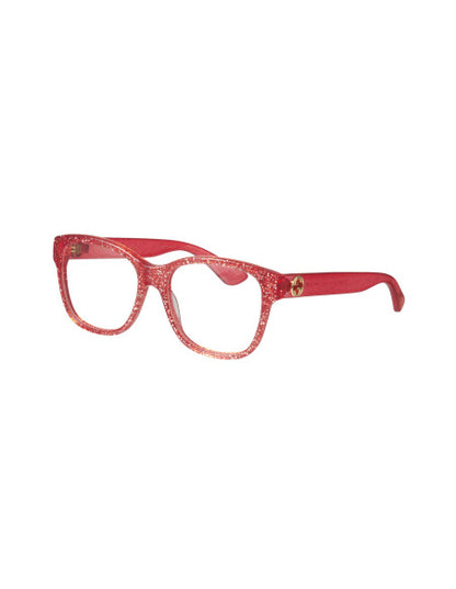 Gucci Gg0038o 004 Oftalmico Square Terracota Dorado