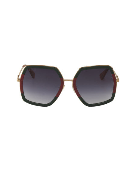 Gucci GG0106S 007 S Square Oversized Gris Degradado