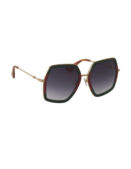 Gucci GG0106S 007 S Square Oversized Gris Degradado