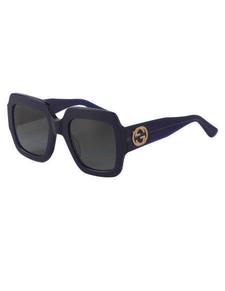 Gucci Gg0178s 006 Oversized Square Azul Marino Degradado Original