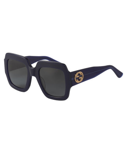 Gucci Gg0178s 006 Oversized Square Azul Marino Degradado Original