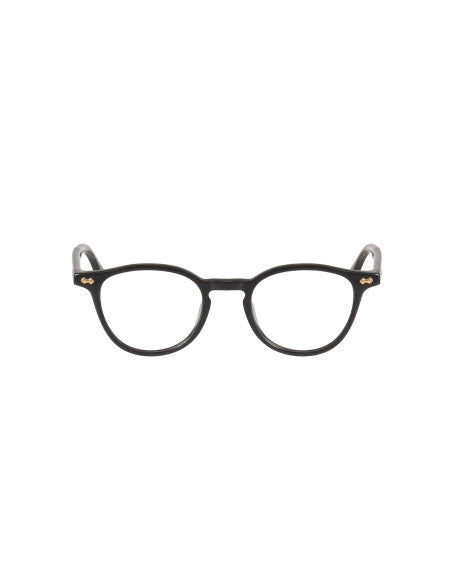 Gucci GG0187O 001 Round Shape Oftalmico Negro Plateado