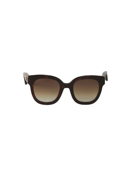 Gucci GG0208S 003 Square Oversized Carey Cafe Degradado