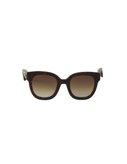 Gucci GG0208S 003 Square Oversized Carey Cafe Degradado
