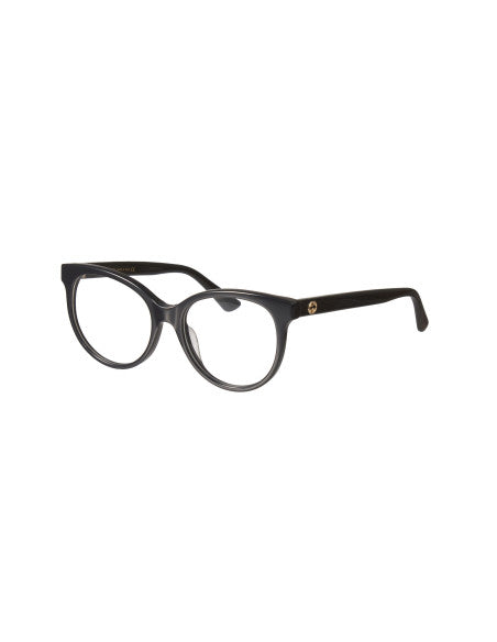 Gucci Gg0329O 001 Oftalmico Round Negro Dorado