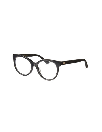 Gucci Gg0329O 001 Oftalmico Round Negro Dorado