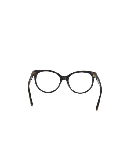 Gucci Gg0329O 001 Oftalmico Round Negro Dorado