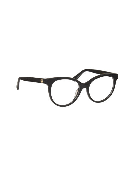 Gucci Gg0329O 001 Oftalmico Round Negro Dorado