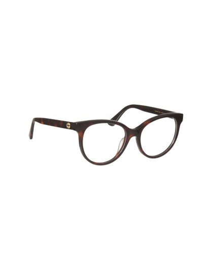 Gucci Gg0329O 002 Oftalmico Round Carey Cafe Acetato