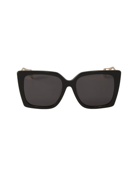 Gucci GG0435S 001 Square Shape Black Grey