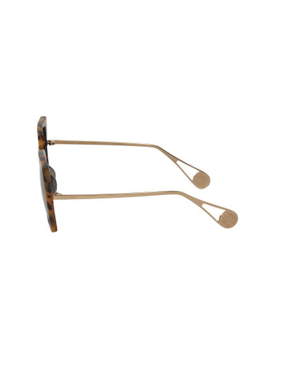 Gucci GG0435S 003 Square Shape Tortoise Gold Silver