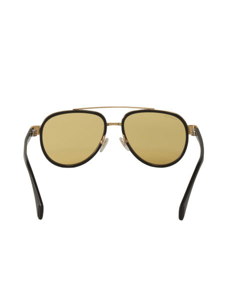 Gucci Gg0447s 002 Aviator Negro Ambar Transparente
