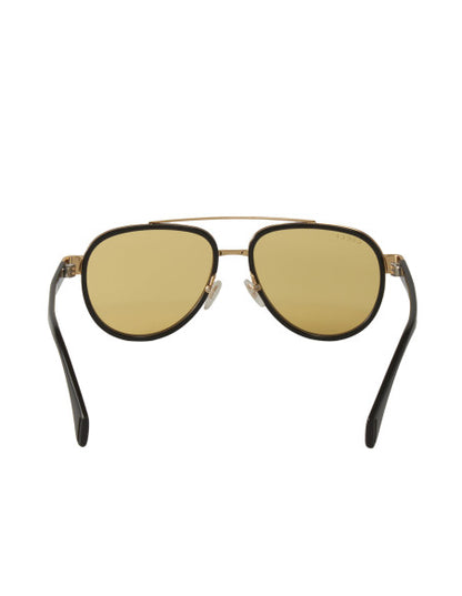 Gucci Gg0447s 002 Aviator Negro Ambar Transparente
