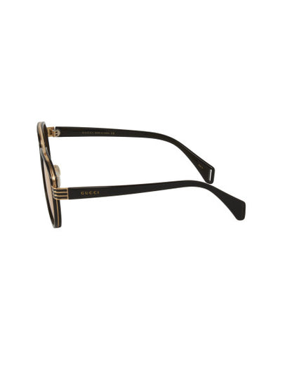 Gucci Gg0447s 002 Aviator Negro Ambar Transparente