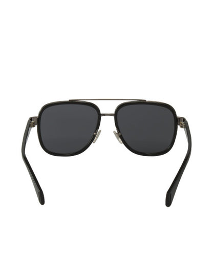 Gucci Gg0448s 001 Aviator Negro Gris Acetato