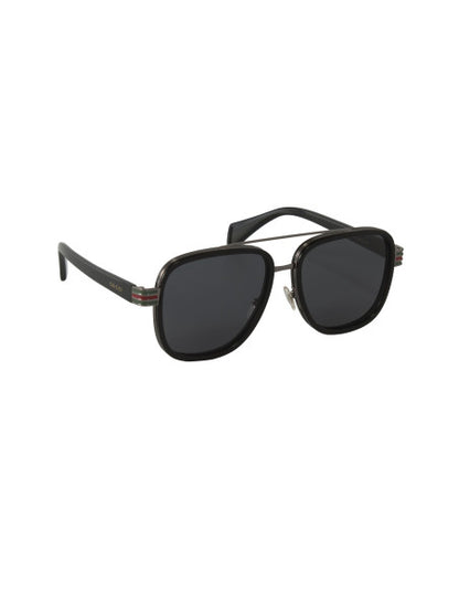 Gucci Gg0448s 001 Aviator Negro Gris Acetato