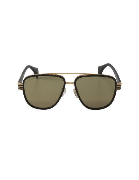 Gucci Gg0448s 002 Aviator Negro Cafe Ambar Acetato