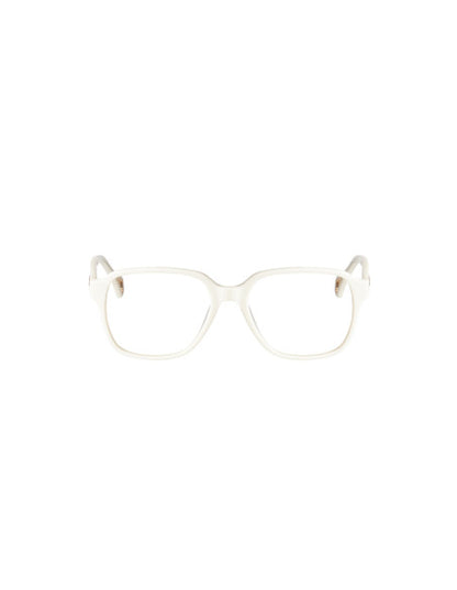 Gucci GG0469O 003 Square Shape Oftalmico Blanco Dorado