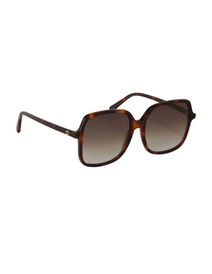 Gucci GG0544S 002 Square Shape Havana Carey Cafe