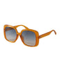 Gucci GG0713S 003 Square Shape Orange Blue Shaded