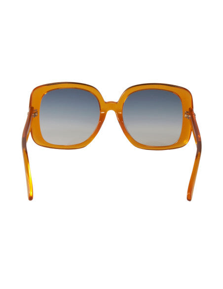 Gucci GG0713S 003 Square Shape Orange Blue Shaded