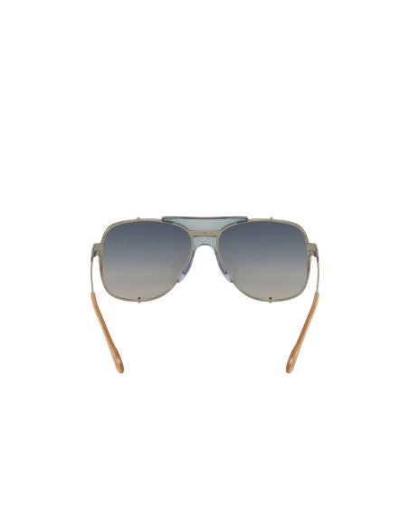 Gucci GG0739S 003 Square Shape Aviator Azul Dorado
