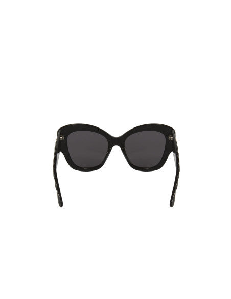 Gucci Gg0808S 001 Square Shape Negro Dorado